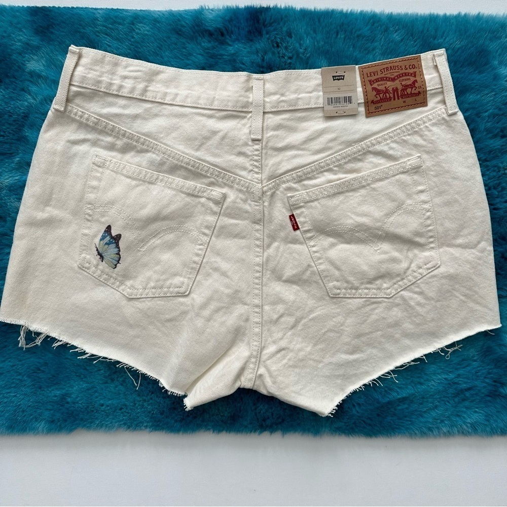 LEVI'S Women's 501 Cotton High-Rise Denim Shorts Size 32 - Picture 4 of 16